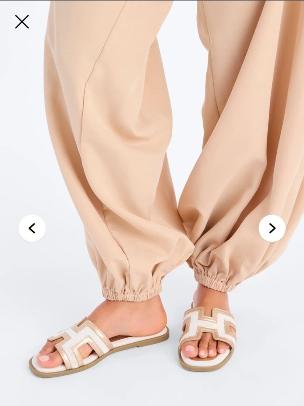Fashionnova Endless Fun Flat Sandals - Gold (Sz 7) - Picture 3 of 7